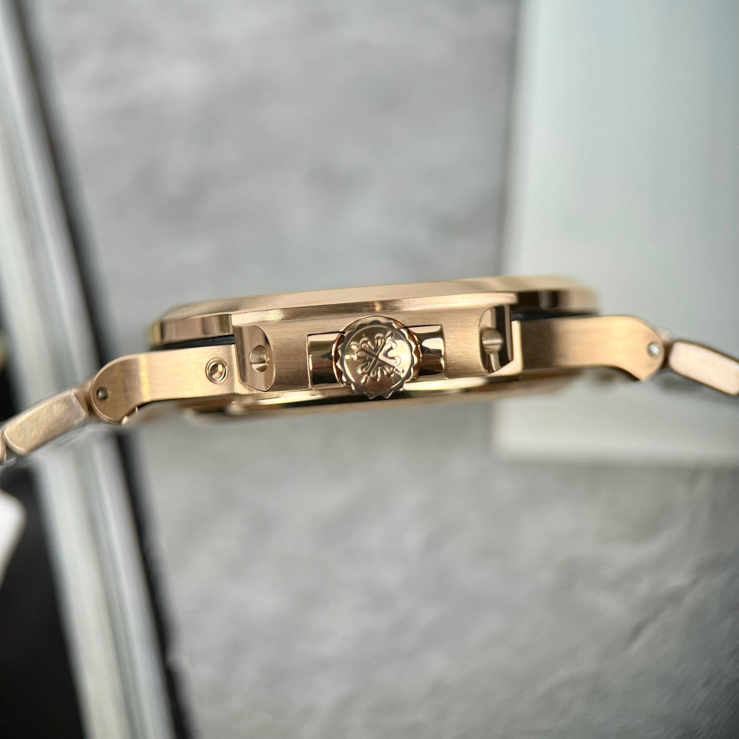 Patek Philippe Nautilus 5712/1R-001 1:1 edizione migliore GR Fabbrica Grigio quadrante Rosa Oro