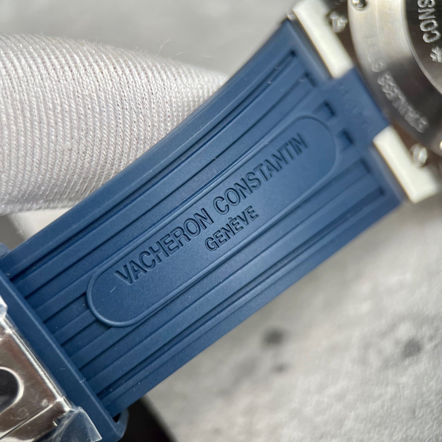 Vacheron Constantin Overseas 47450/000W-9511 TWA Fabbrica 1:1 Best Edition Blue Dial Rubber cinturino