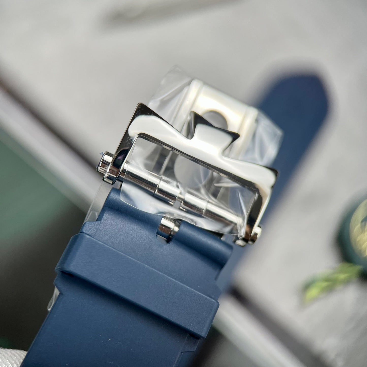 Vacheron Constantin Overseas 47450/000W-9511 TWA Fabbrica 1:1 Best Edition Blue Dial Rubber cinturino