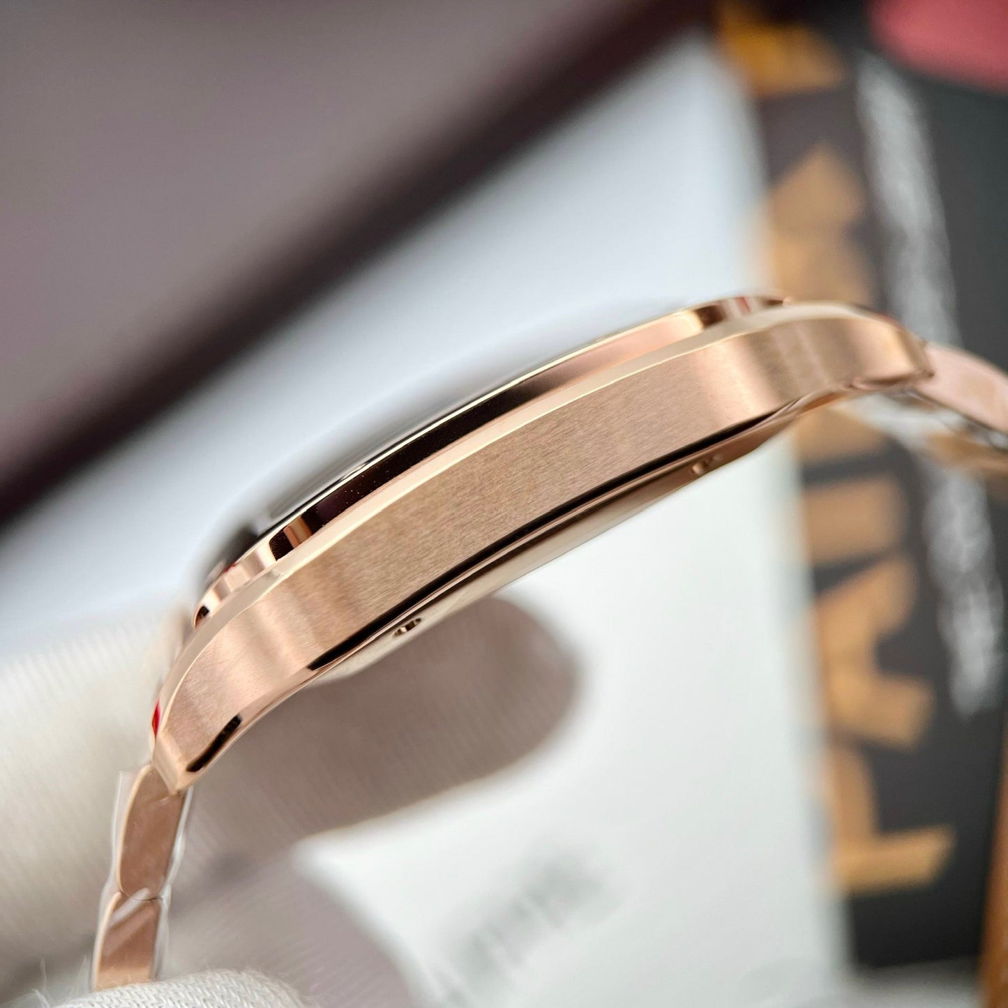 Cartier De Santos acciaio inossidabile Cassa BV Fabbrica 1:1 edizione migliore quadrante bianco Rosa Oro versão mais recente