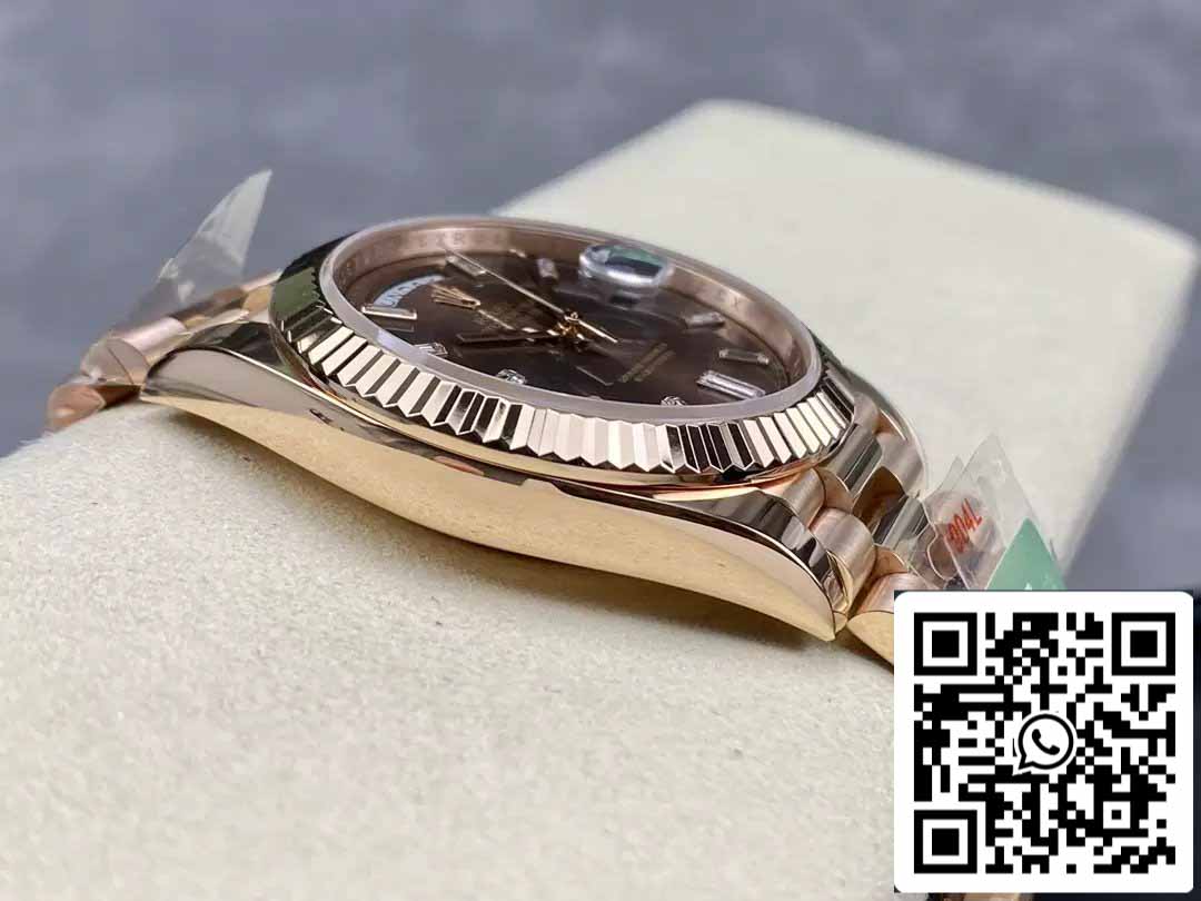 Rolex Day Date 40 M228235-0003 Chocolate quadrante 1:1 edizione migliore AR Fabbrica 3255 movimento
