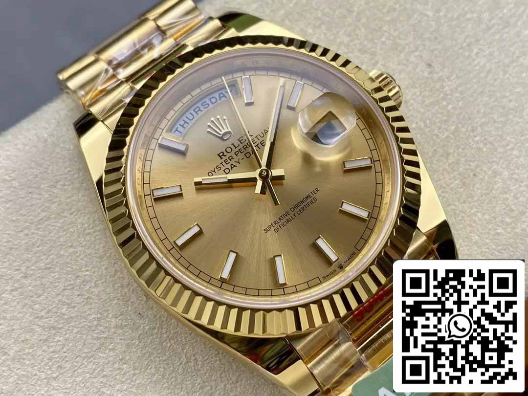 Rolex Day Date 40 M228238-0003 Yellow Oro quadrante 1:1 edizione migliore AR Fabbrica 3255 movimento
