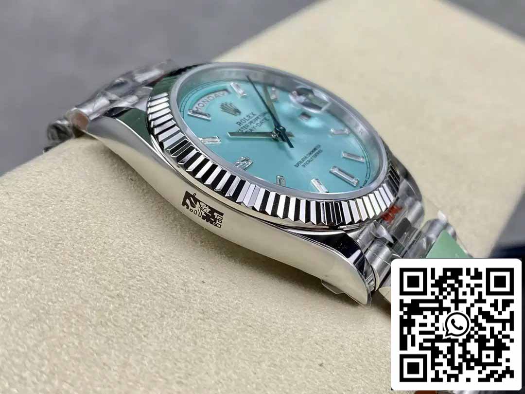 Rolex Day Date 40 M228236-0006 Tiffany quadrante 1:1 edizione migliore AR Fabbrica 3255 movimento