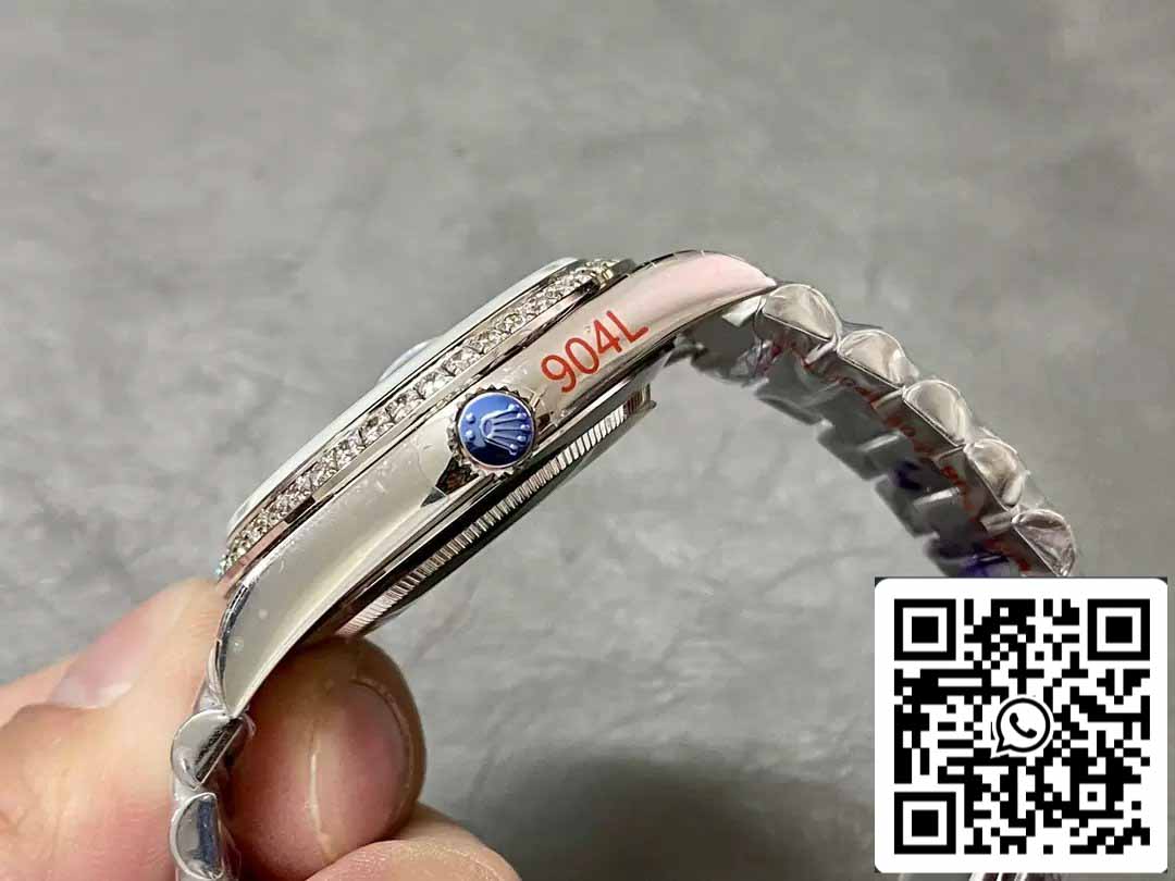 Rolex Day Date 40 m228396TBR-0001 Blu Diamond quadrante 1:1 edição melhor GM Fabbrica V3 Contrapeso Versão