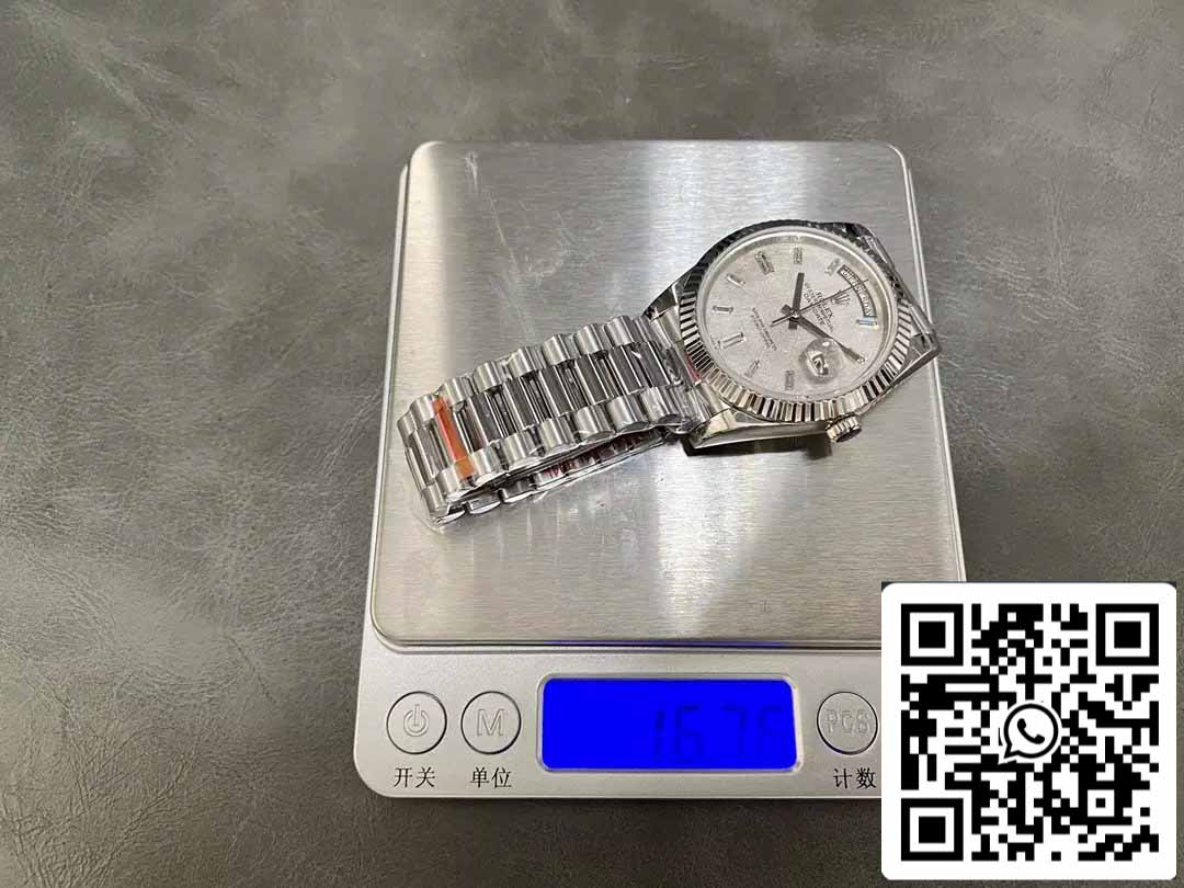 Rolex Day Date 40 m228236-0011 Meteorite Diamond quadrante 1:1 edizione migliore GM Fabbrica V3 Counterweight Versione
