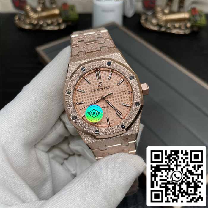 Audemars Piguet 15454OR.GG.1259OR.03 Frost Oro 1:1 edizione migliore APS Fabbrica Rosa Oro quadrante Rosa Oro