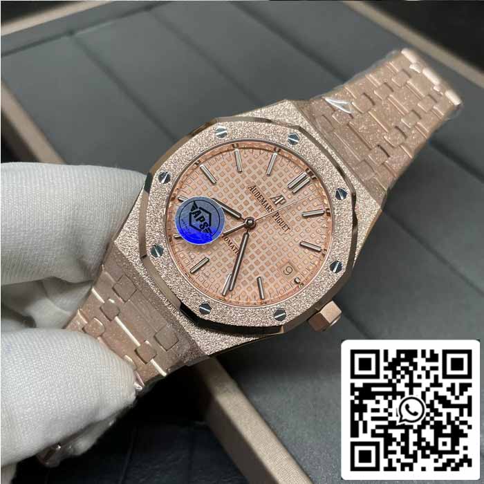 Audemars Piguet 15454OR.GG.1259OR.03 Frost Oro 1:1 edizione migliore APS Fabbrica Rosa Oro quadrante Rosa Oro