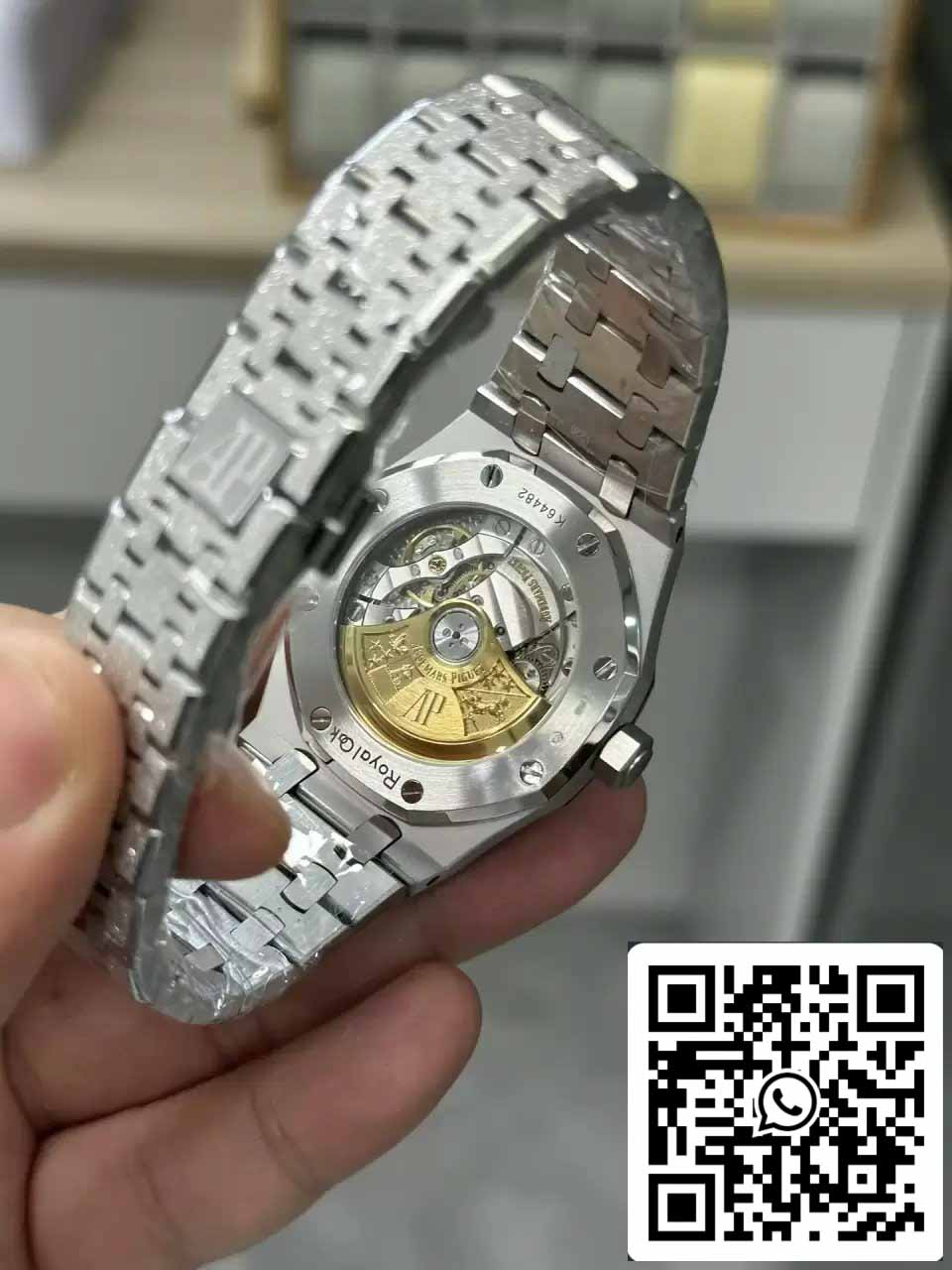 Audemars Piguet 15454BC.GG.1259BC.03 Frost Oro 1:1 edizione migliore APS Fabbrica quadrante nero