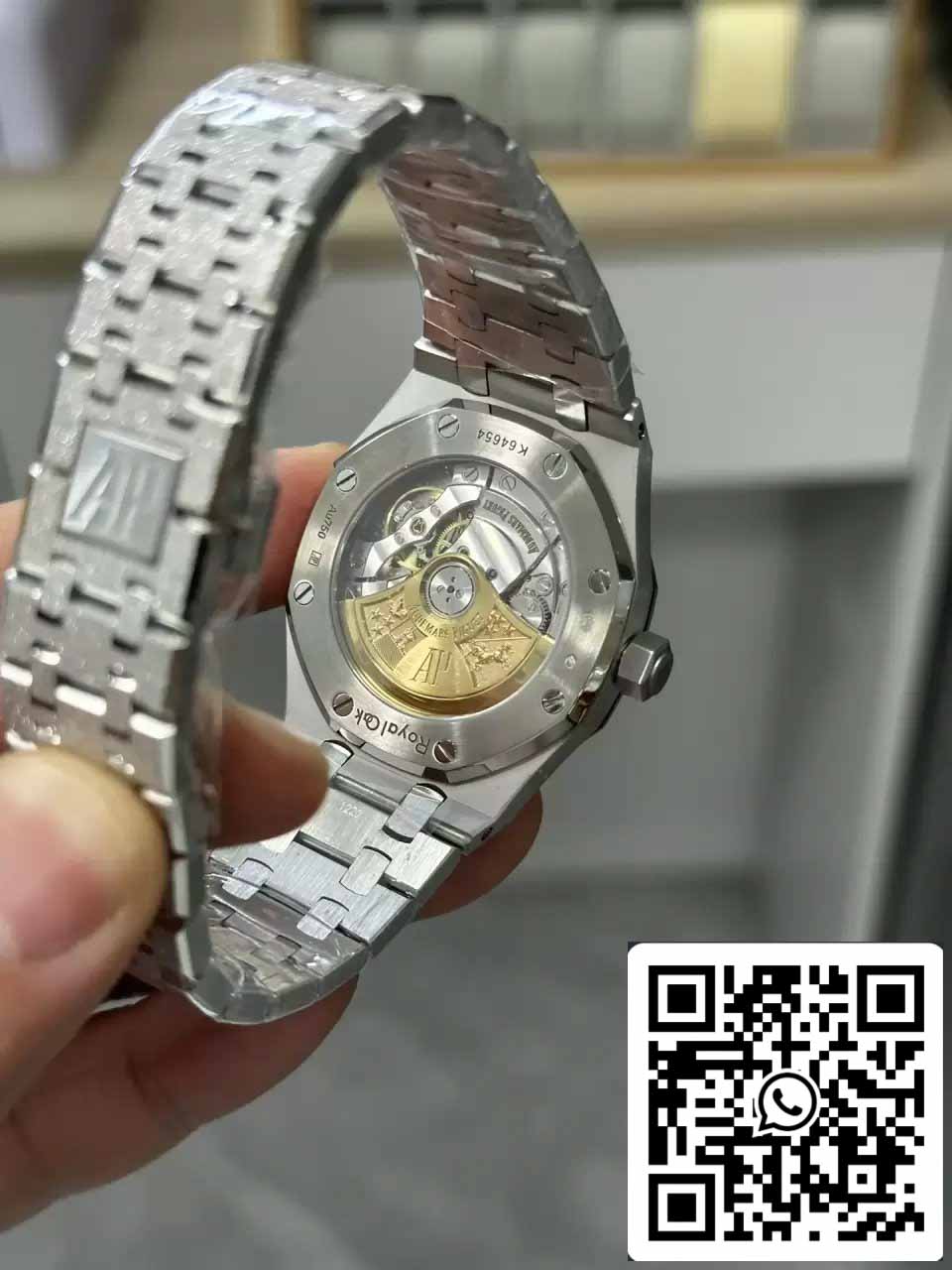 Audemars Piguet 15454BC.GG.1259BC.03 Frost Oro 1:1 edizione migliore APS Fabbrica quadrante blu