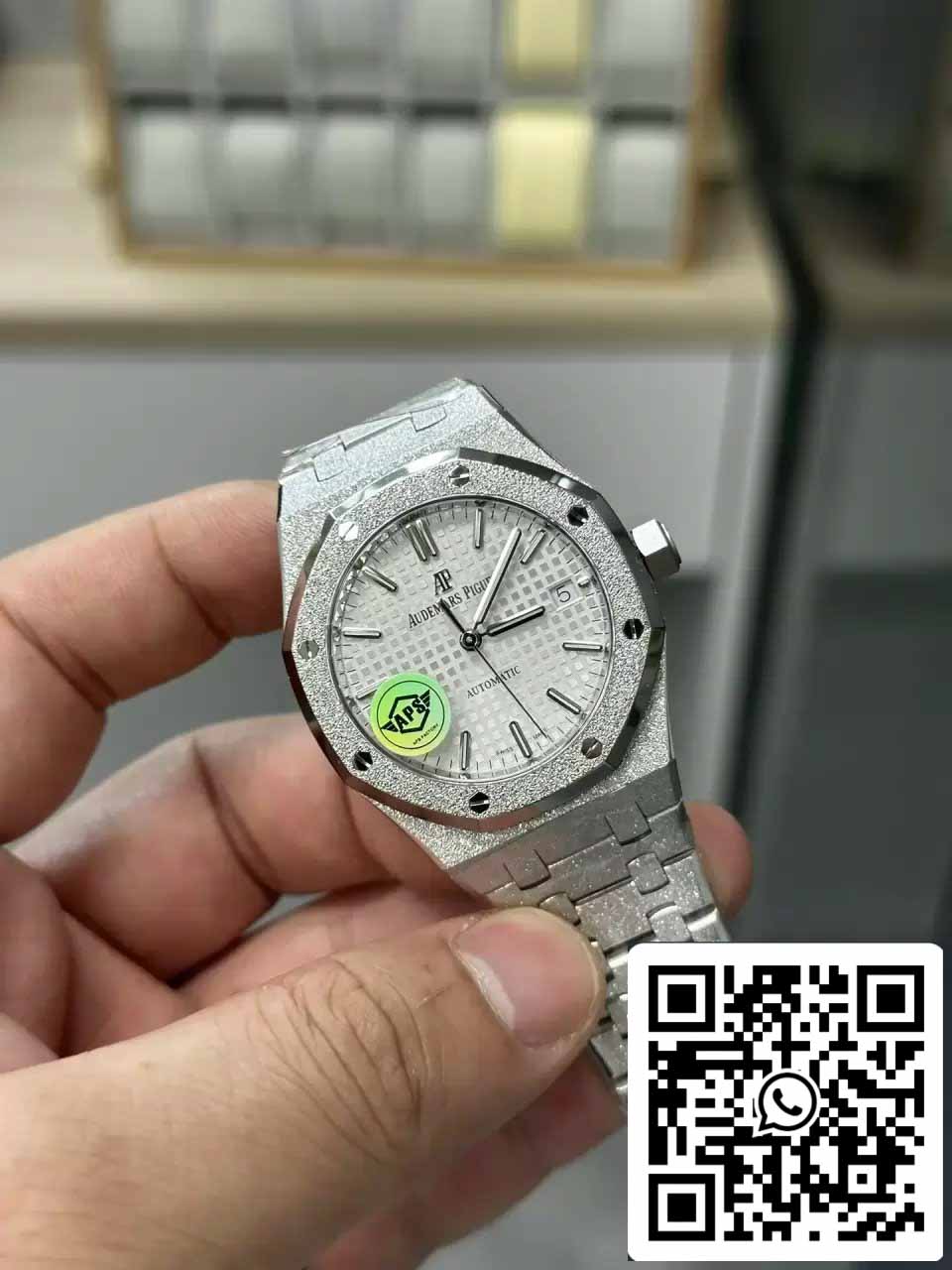 Audemars Piguet 15454BC.GG.1259BC.01 Frost Oro 1:1 edizione migliore APS Fabbrica quadrante bianco