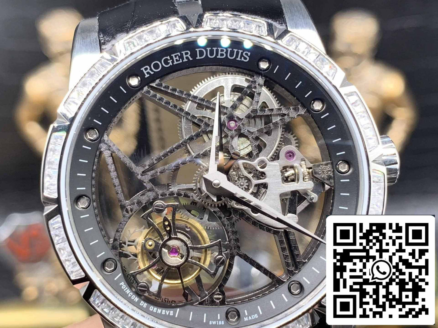 Roger Dubuis Excalibur RDDBEX0393 Argento Cassa 1:1 edizione migliore BBR Fabbrica V3 Tourbillon scheletrato quadrante