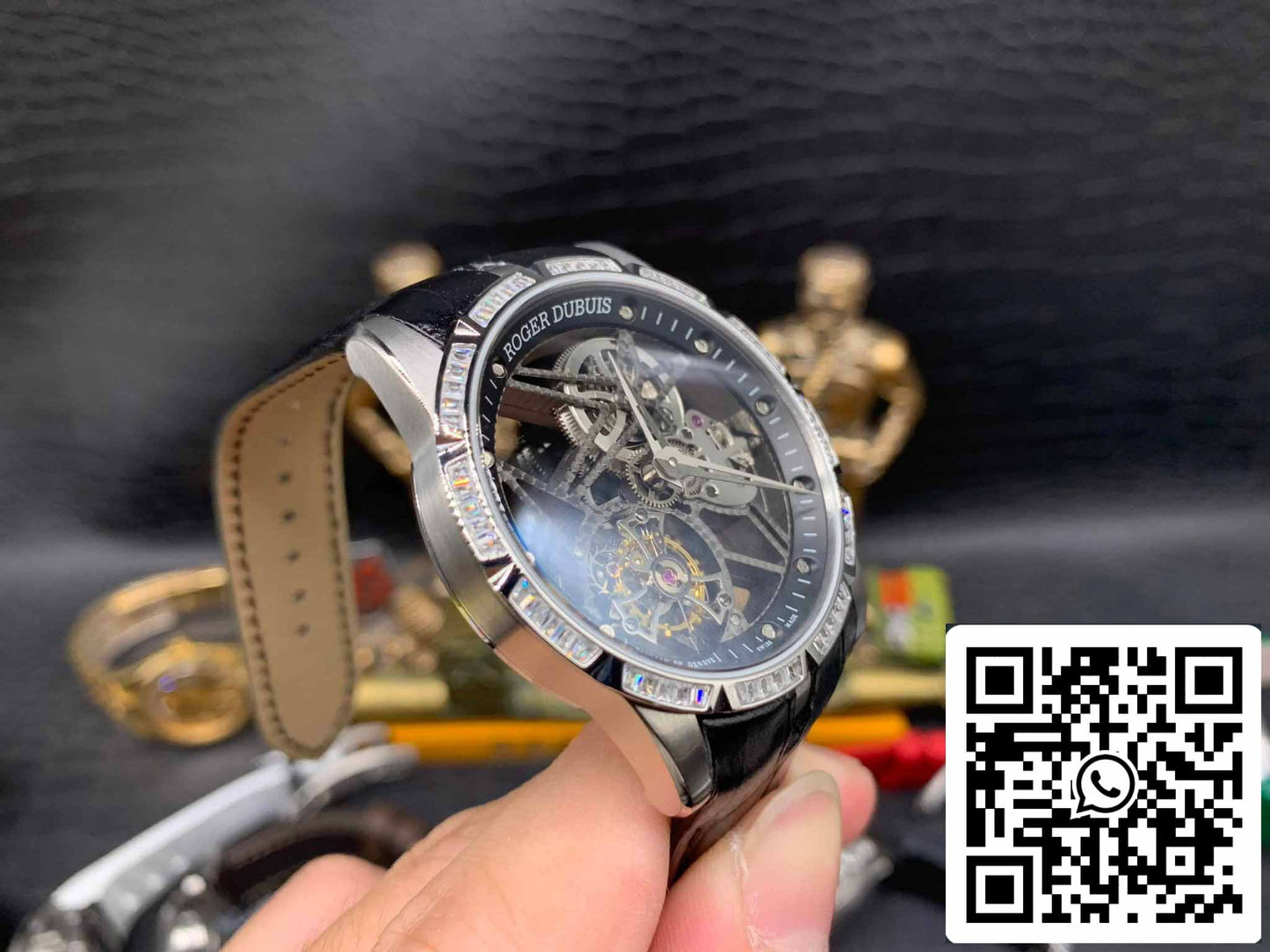 Roger Dubuis Excalibur RDDBEX0393 Argento Cassa 1:1 edizione migliore BBR Fabbrica V3 Tourbillon scheletrato quadrante