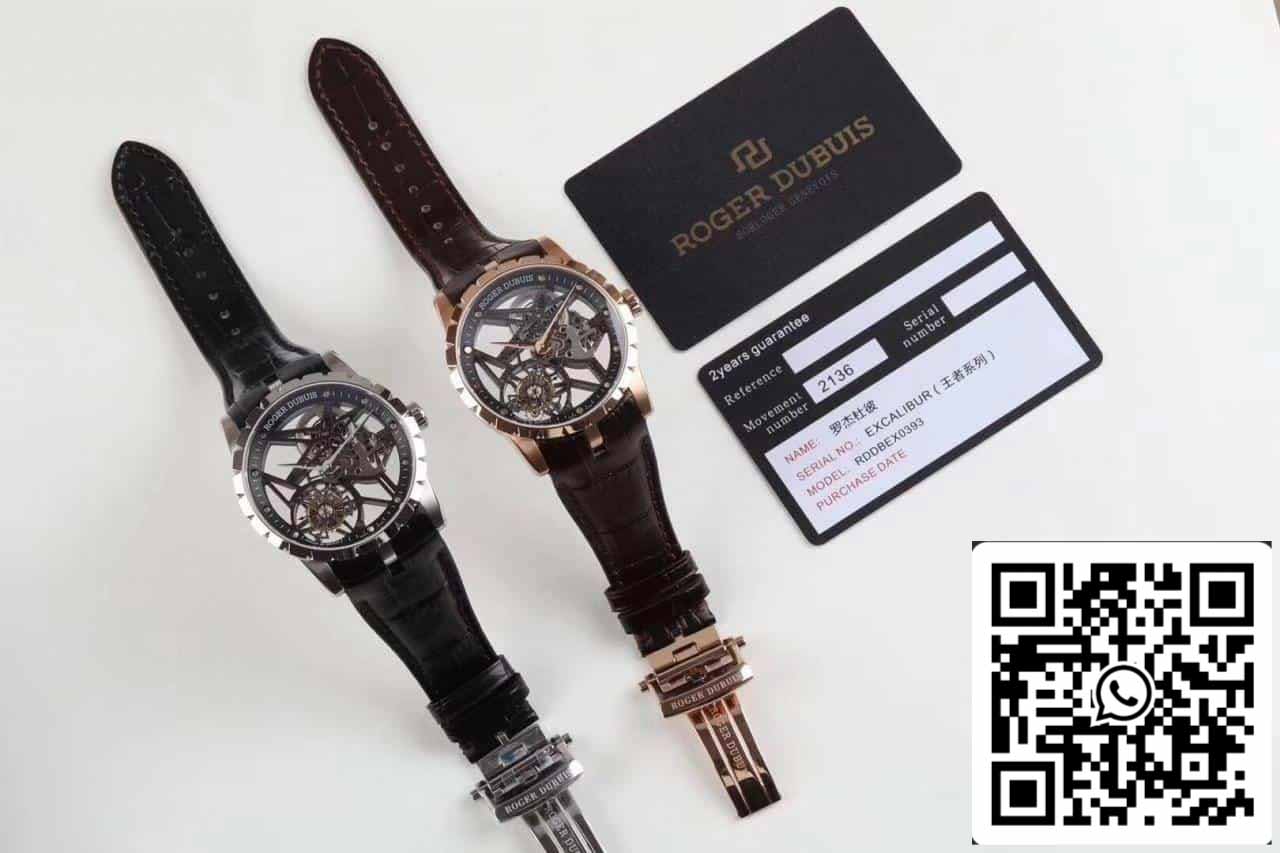 Roger Dubuis Excalibur RDDBEX0392 Caja plateada 1:1 Edición Mejor Reloj BBR Fabbrica V3 Tourbillon