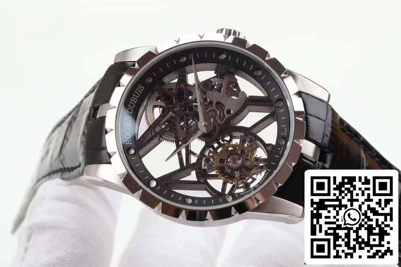 Roger Dubuis Excalibur RDDBEX0392 Caja plateada 1:1 Edición Mejor Reloj BBR Fabbrica V3 Tourbillon