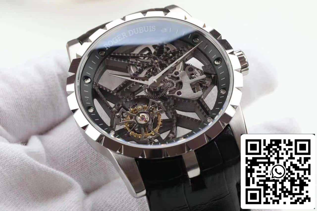 Roger Dubuis Excalibur RDDBEX0392 Caja plateada 1:1 Edición Mejor Reloj BBR Fabbrica V3 Tourbillon