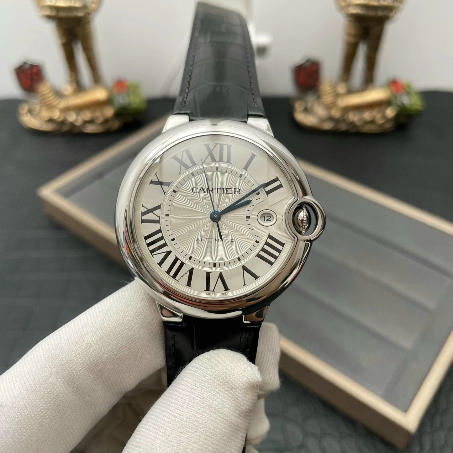 Ballon Bleu De Cartier 42MM WSBB0026 1:1 edizione migliore AF Fabbrica quadrante bianco