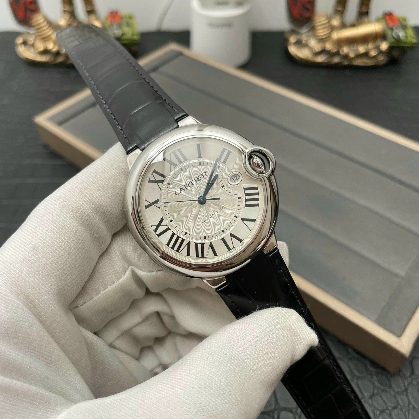 Ballon Bleu De Cartier 42MM WSBB0026 1:1 edizione migliore AF Fabbrica quadrante bianco