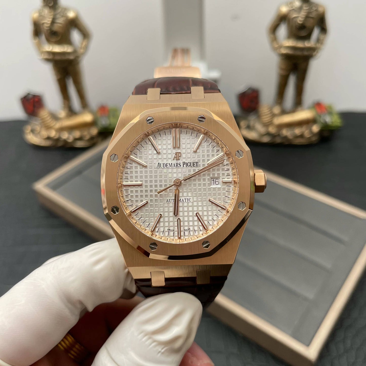 Audemars Piguet Royal Oak 15500OR.OO.D002CR.01 1:1 edición mejorada APS Fabbrica V3 quadrante nero