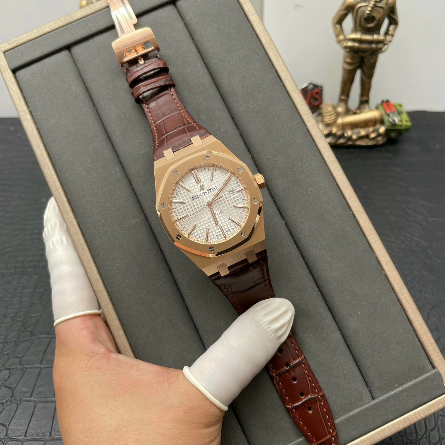 Audemars Piguet Royal Oak 15500OR.OO.D002CR.01 1:1 edición mejorada APS Fabbrica V3 quadrante nero