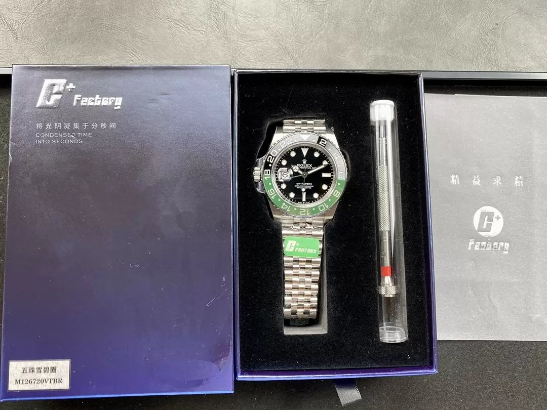 Rolex GMT Master II M126720VTNR-0001 Jubilee cinturino 1:1 edizione migliore C+ Fabbrica lunetta in ceramica