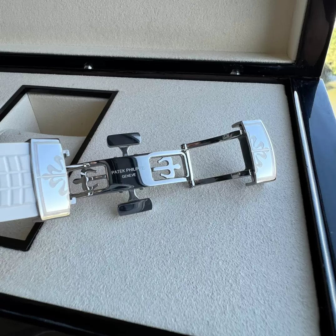 Patek Philippe Aquanaut 5267/200A-010 Mostrador Branco 1:1 Melhor Edição PPF Fabbrica