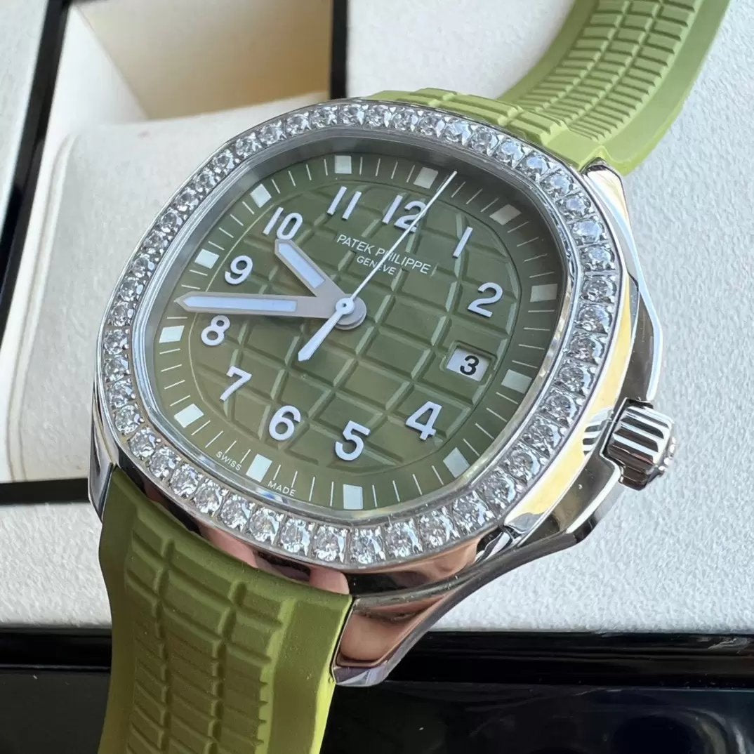 Patek Philippe Aquanaut 5267/200A-011 Mostrador Verde 1:1 Melhor Edição PPF Fabbrica
