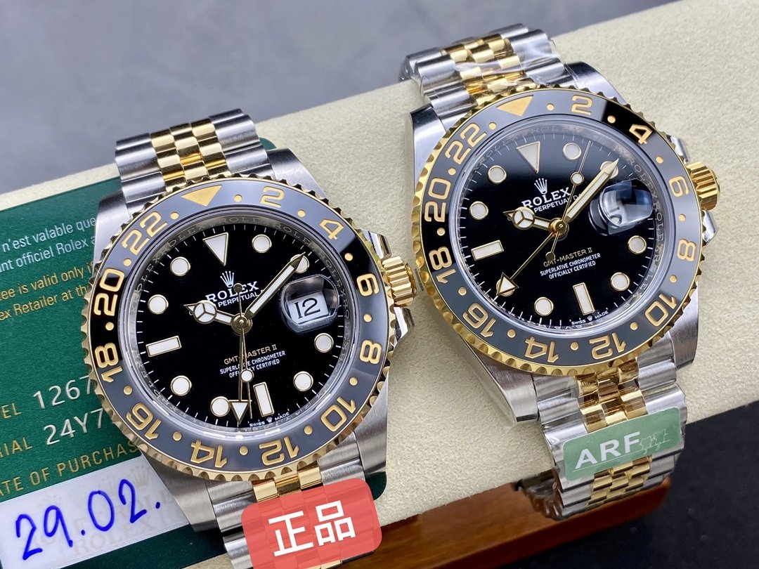 Rolex GMT Master II M126713grnr-0001 ARF Fabbrica 1:1 edizione migliore 3285 movimento Jubilee cinturino