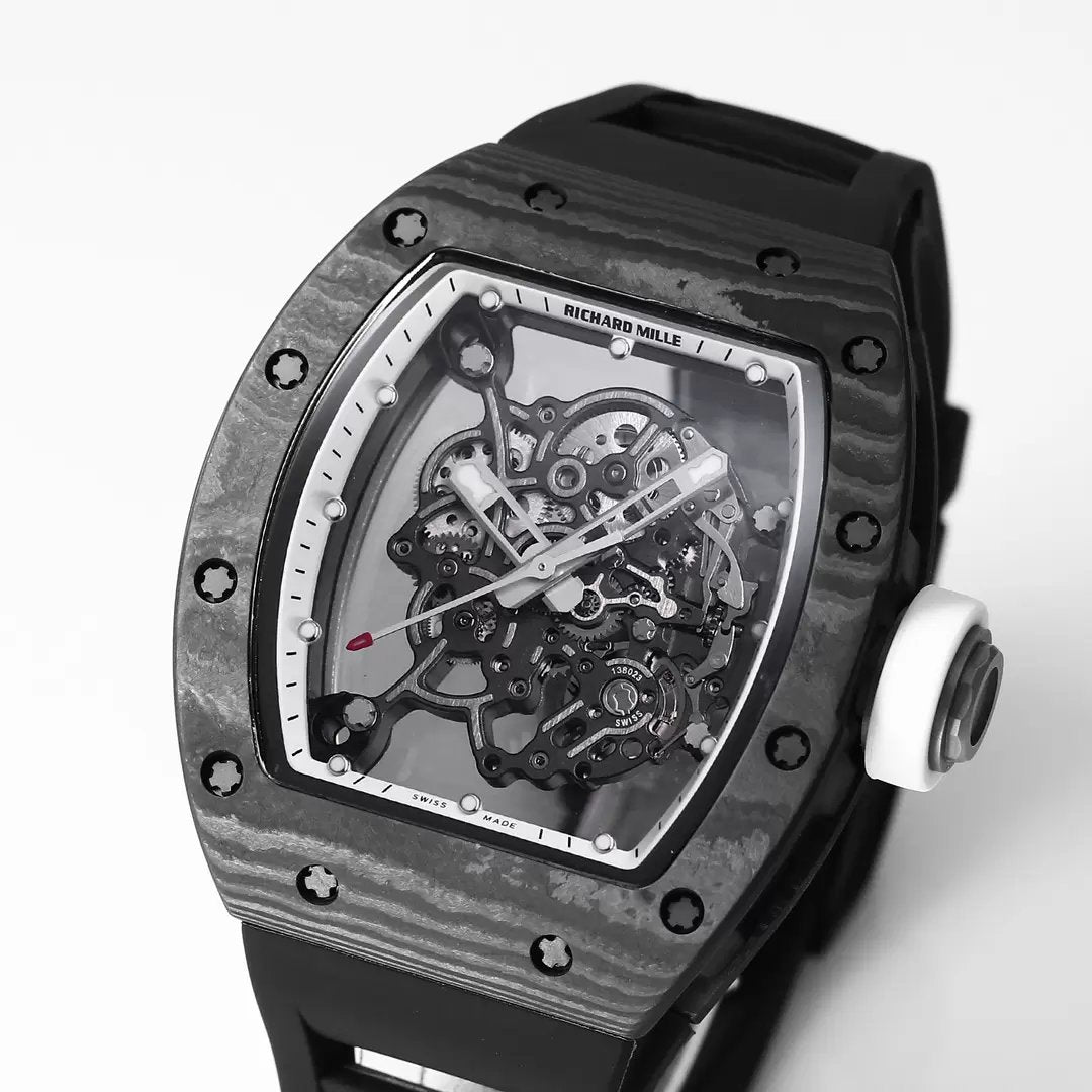 RICHARD MILLE RM055 Redesigned original 1:1 edizione migliore BBR Fabbrica 2024 Bianco lunetta