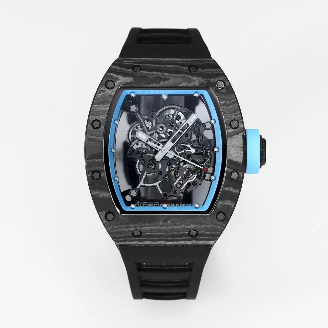 RICHARD MILLE RM055 Redesigned original 1:1 edizione migliore BBR Fabbrica 2024 Blu lunetta