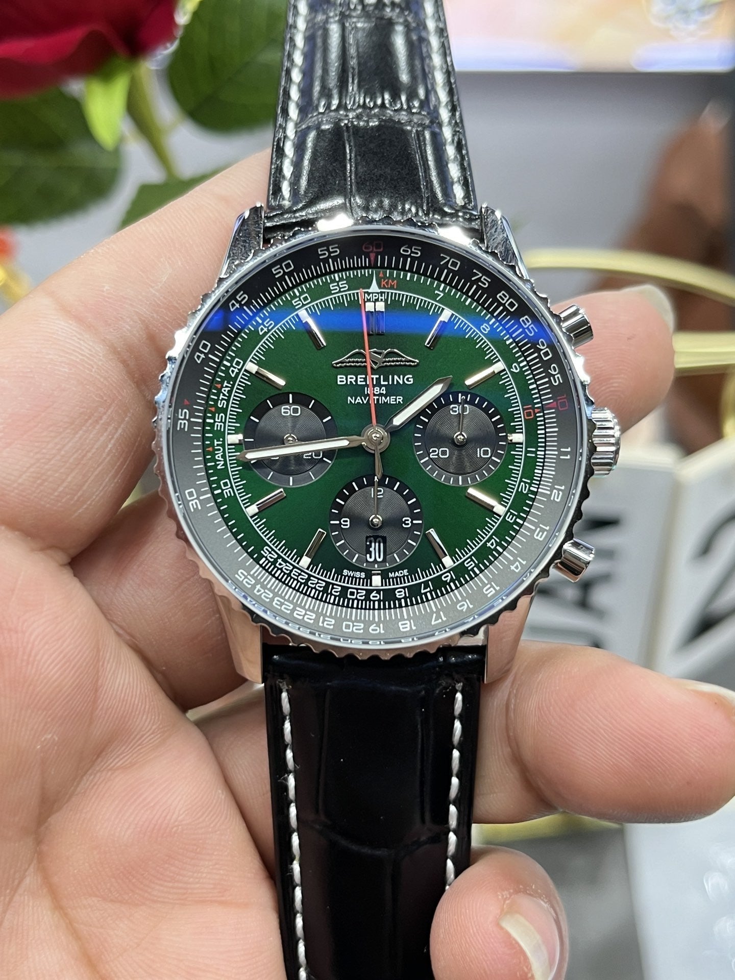 Breitling Navitimer B01 cronografo AB0137241L1P1 43mm 1:1 edizione migliore BLS Fabbrica