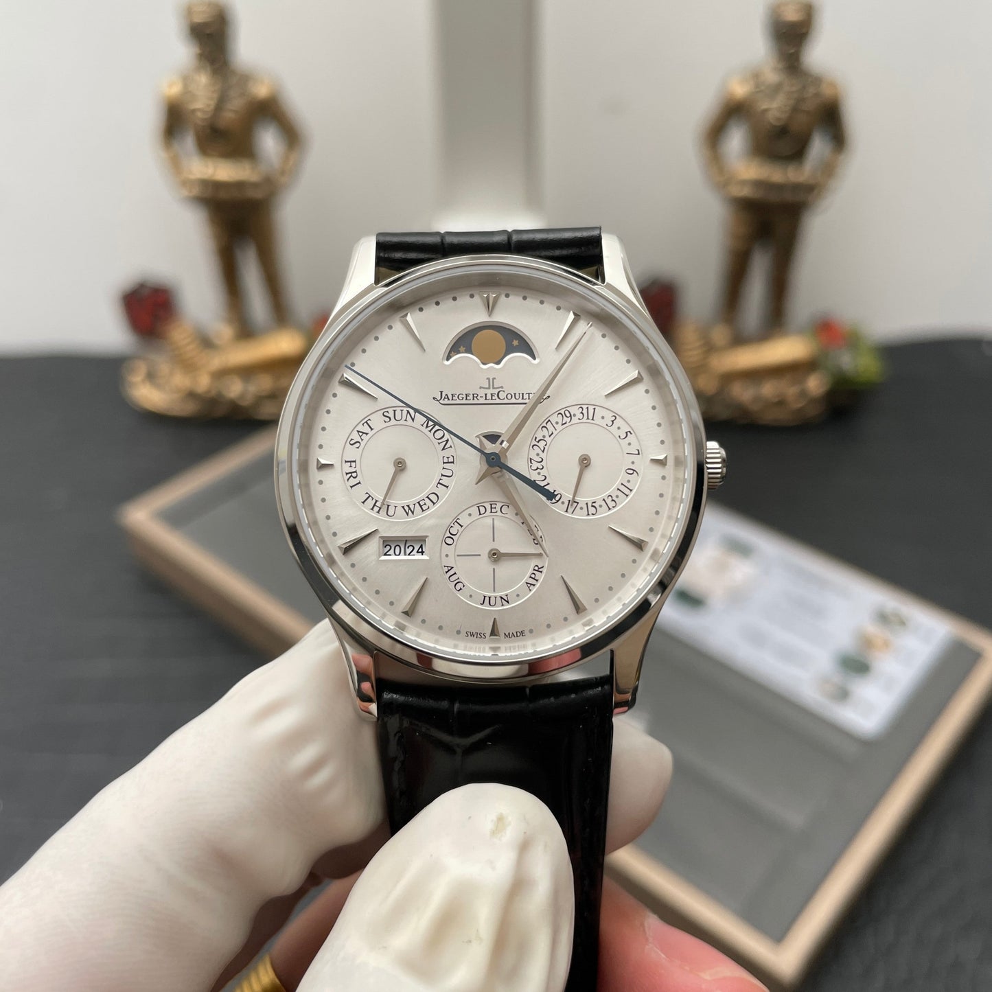 Jaeger LeCoultre Master Ultra Thin 130842J 1:1 Best Edition V9 Fabbrica White Dial Swiss ETA868
