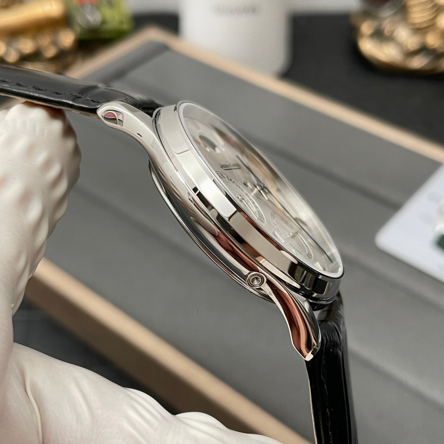 Jaeger LeCoultre Master Ultra Thin 130842J 1:1 Best Edition V9 Fabbrica White Dial Swiss ETA868