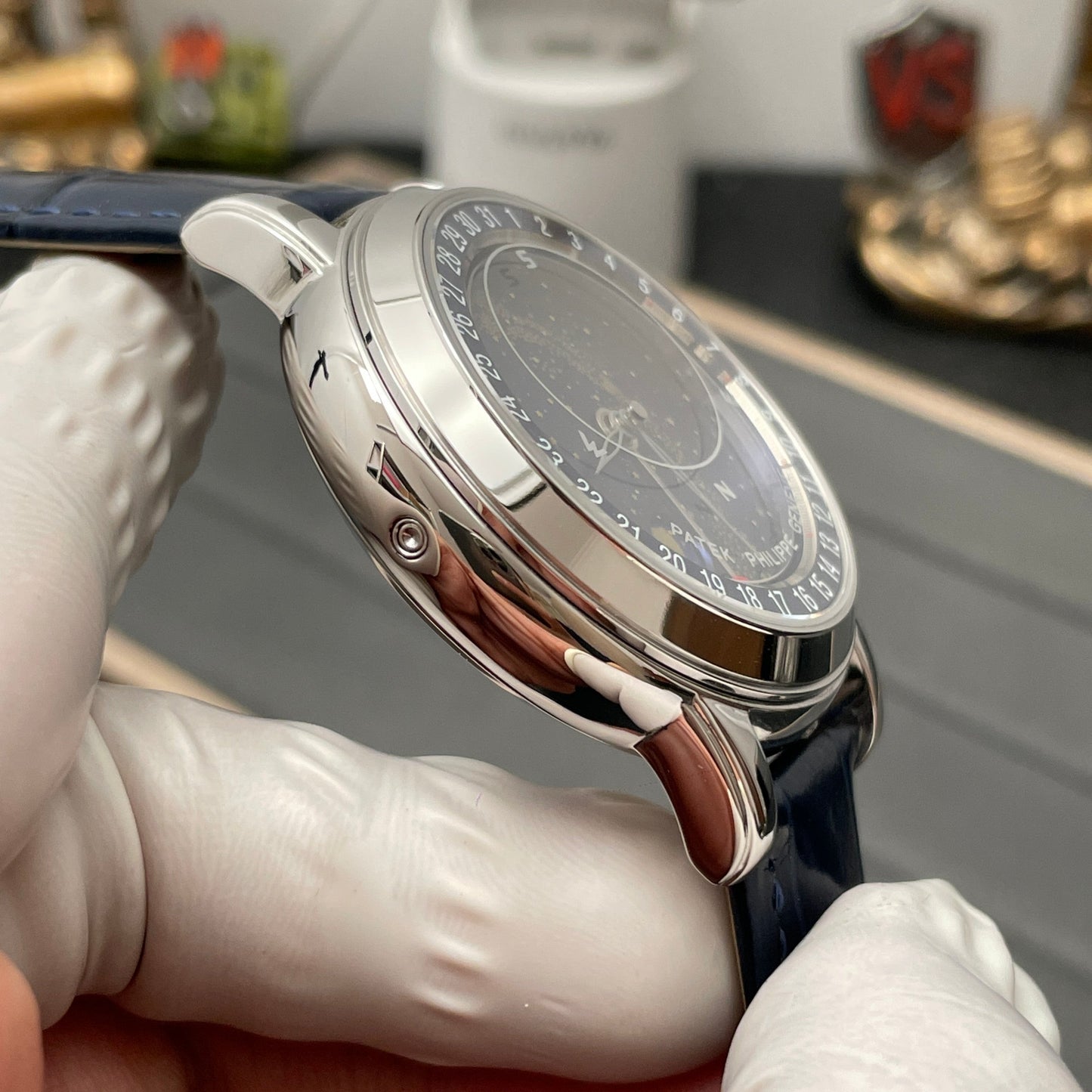 Patek Philippe Grand Complications 6102P-001 1:1 edizione migliore AI Fabbrica Sky Moon quadrante blu