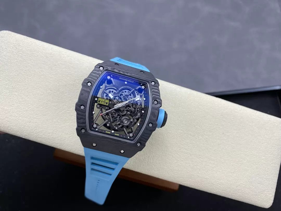 Richard Mille RM035-02 G+ Fabbrica RM3502 Carbonio NTPT Blu cinturino