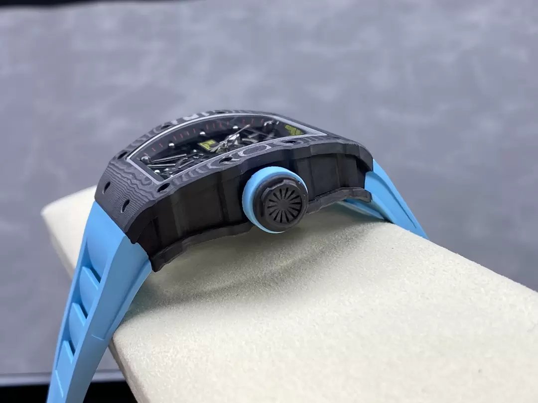 Richard Mille RM035-02 G+ Fabbrica RM3502 Carbonio NTPT Blu cinturino