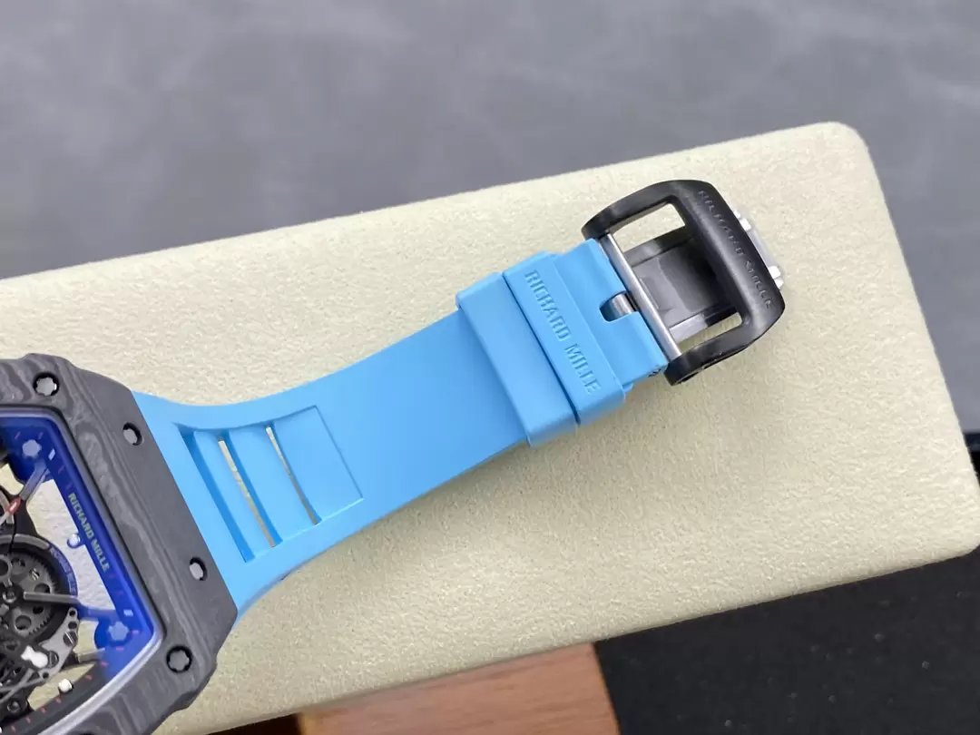 Richard Mille RM035-02 G+ Fabbrica RM3502 Carbonio NTPT Blu cinturino