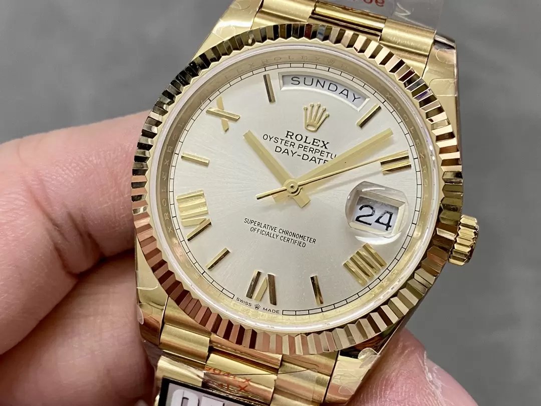 Rolex Day Date 40 m228238-0042 Silver Dial 1:1 Best Edition Counterweight Version 183 Gram QF Fabbrica
