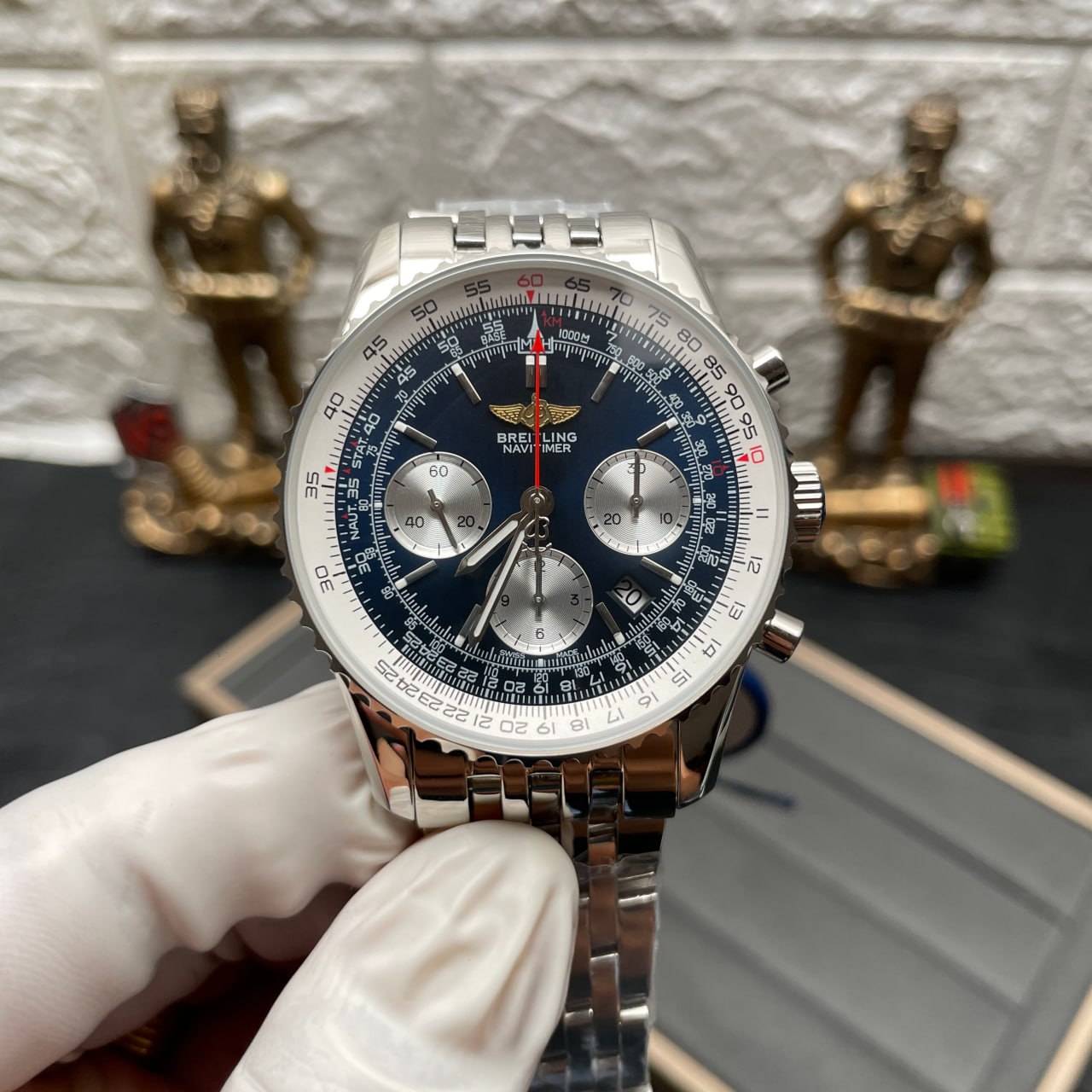 Breitling Navitimer 01 AB012012/BB01/447A BLS Fabbrica 1:1 edizione migliore Open back Cassa