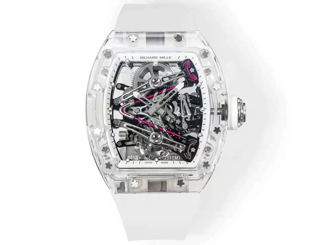 Richard Mille RM38-02 Tourbillon movimento 1:1 Best Clone RM Fabbrica Rubber cinturino