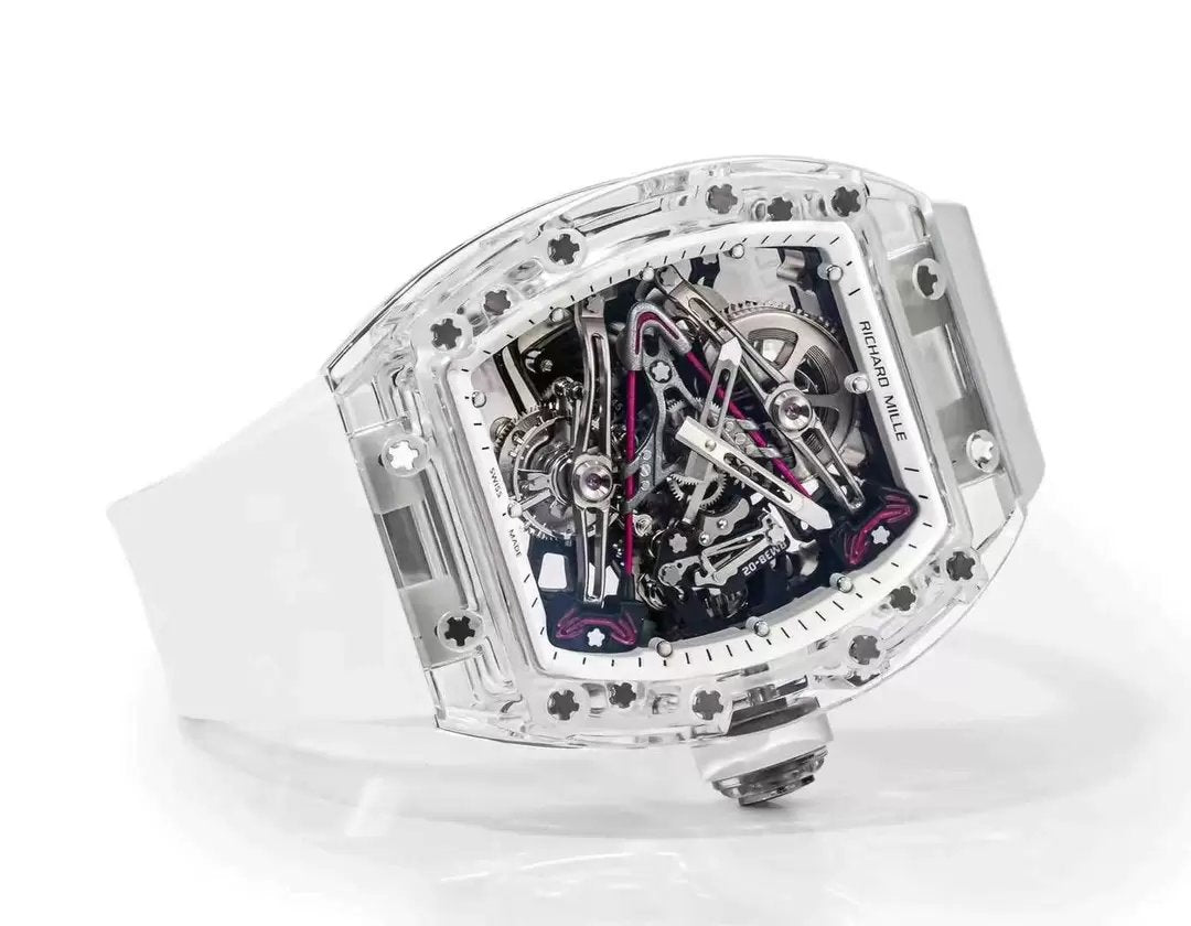 Richard Mille RM38-02 Tourbillon movimento 1:1 Best Clone RM Fabbrica Rubber cinturino