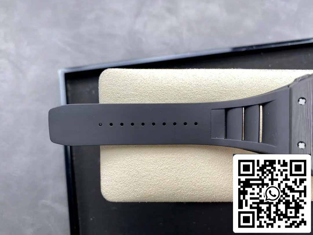 Richard Mille RM035-02 T+ Fabbrica 1:1 Best Edition Carbon Fiber Case Black Rubber cinturino