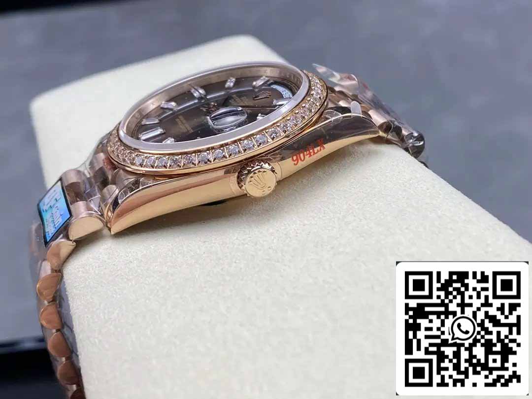 Rolex Day Date M228345RBR-0006 QF Fabbrica 1:1 edizione migliore V5 upgrade counterweight Versione