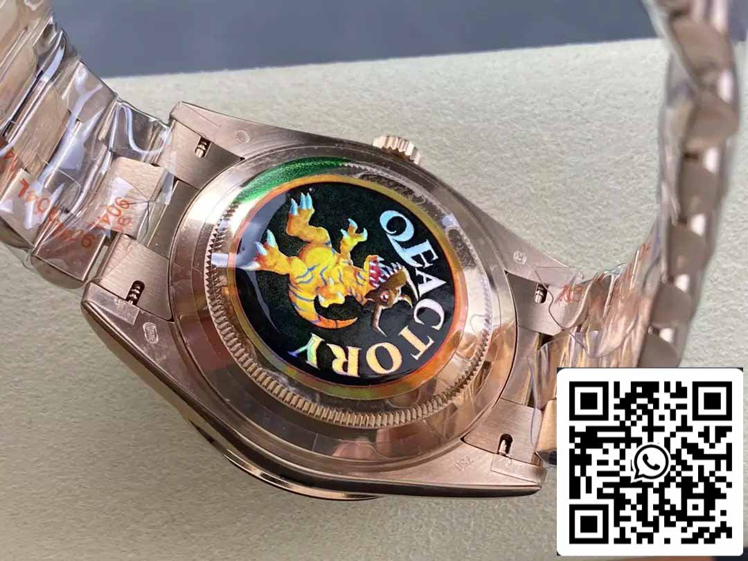 Rolex Day Date M228345RBR-0006 QF Fabbrica 1:1 edizione migliore V5 upgrade counterweight Versione