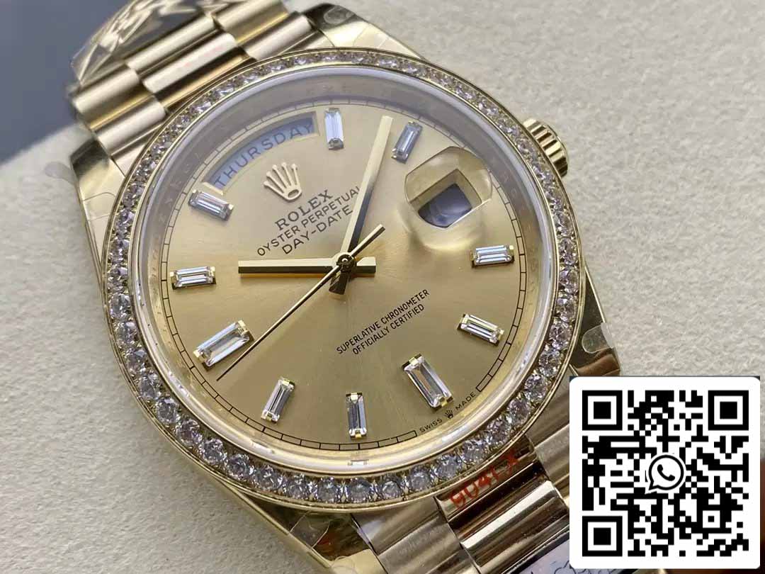 Rolex Day Date m228348rbr-0002 QF Fabbrica 1:1 edizione migliore V5 atualização contrapeso Versão