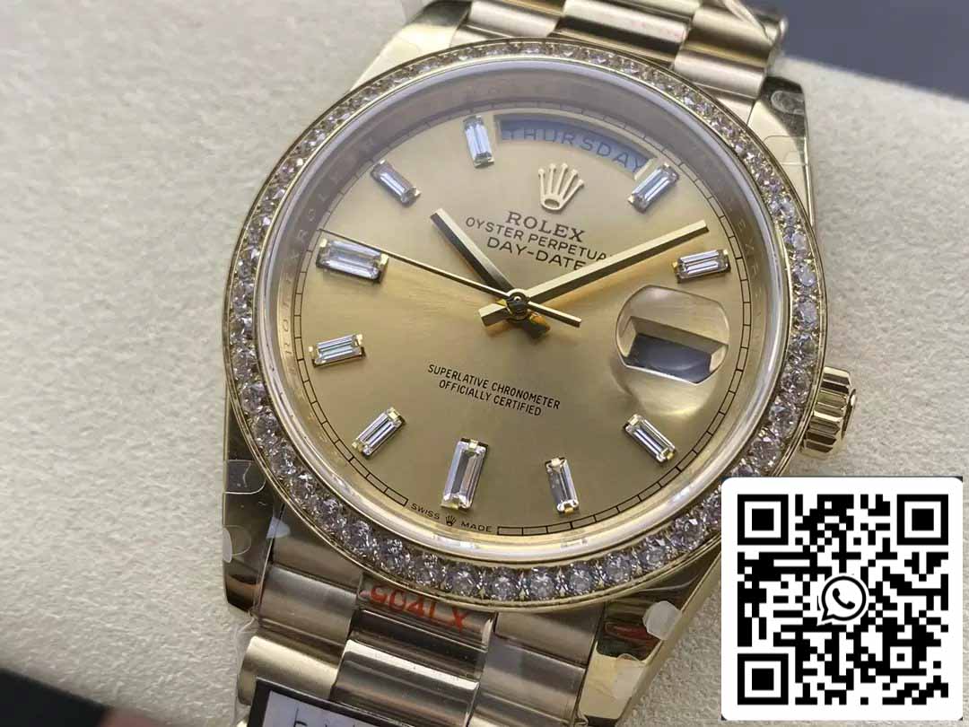Rolex Day Date m228348rbr-0002 QF Fabbrica 1:1 edizione migliore V5 atualização contrapeso Versão