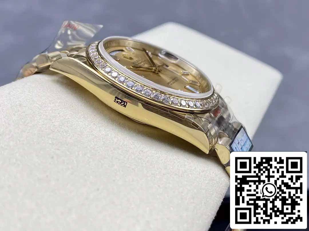 Rolex Day Date m228348rbr-0002 QF Fabbrica 1:1 edizione migliore V5 atualização contrapeso Versão