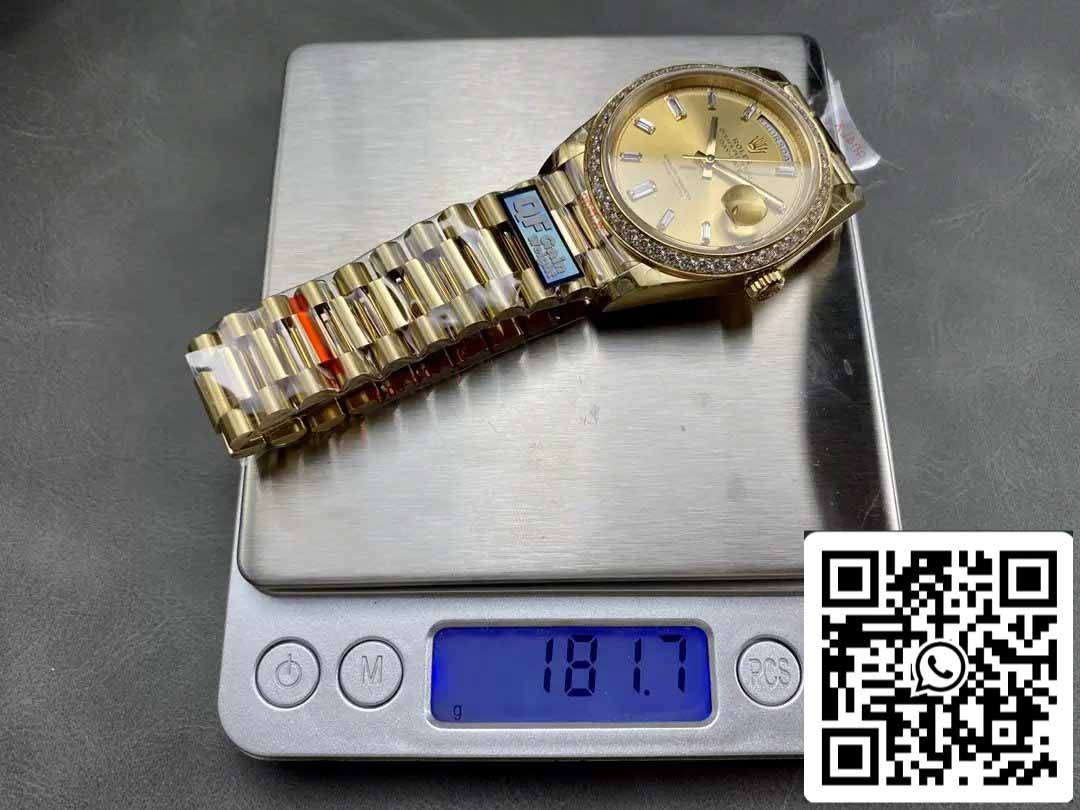 Rolex Day Date m228348rbr-0002 QF Fabbrica 1:1 edizione migliore V5 atualização contrapeso Versão