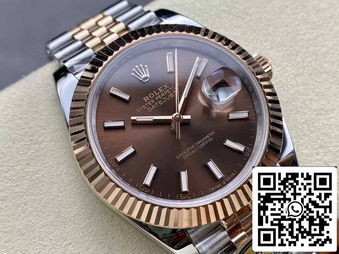 Rolex Datejust 126331-001 ARF Fabbrica 1:1 edizione migliore electroplated with 18k Oro Jubilee cinturino