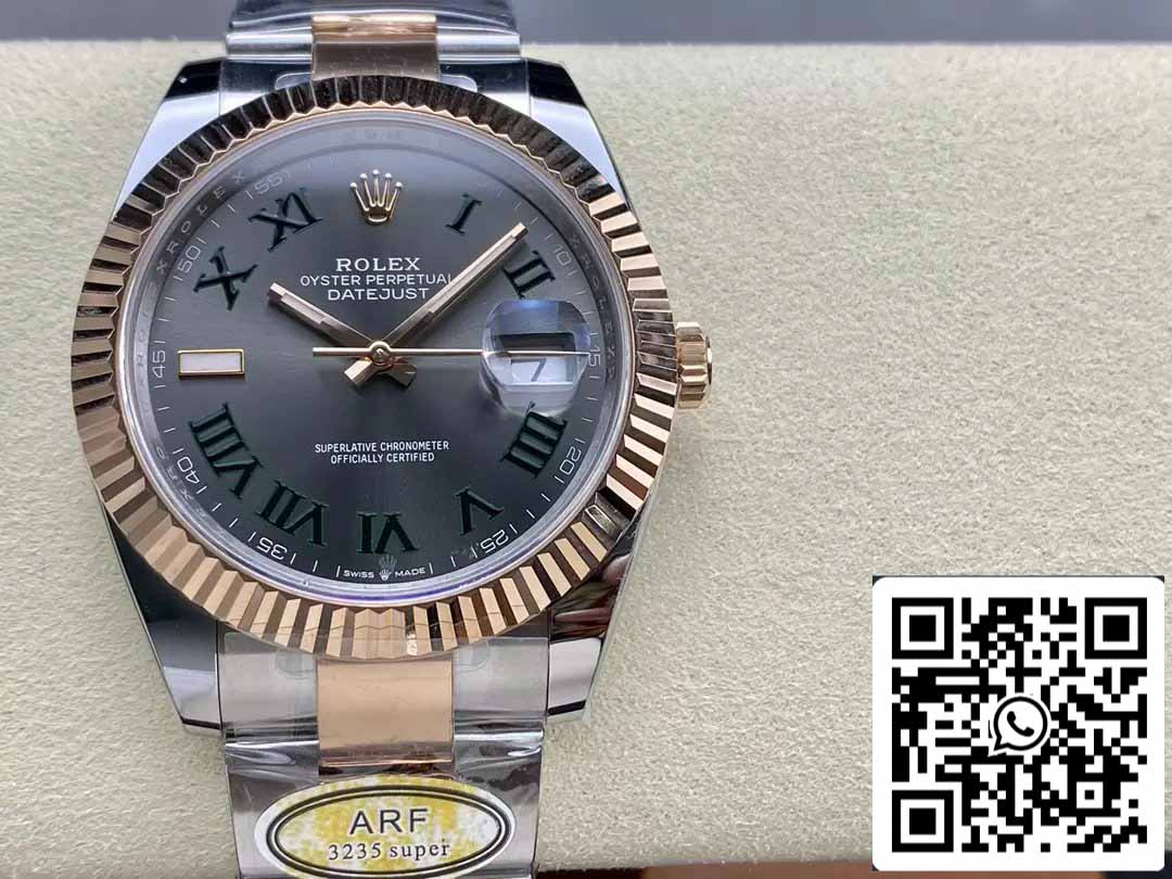 Rolex Datejust 41 126331 Wimbledon quadrante ARF Fabbrica 1:1 edizione migliore electroplated with 18k Oro