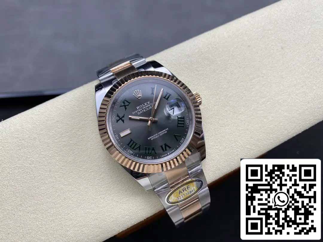 Rolex Datejust 41 126331 Wimbledon quadrante ARF Fabbrica 1:1 edizione migliore electroplated with 18k Oro